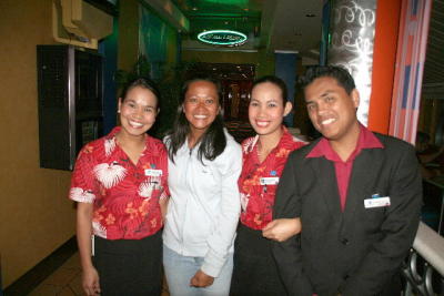 Filipino Waitresses and Singer